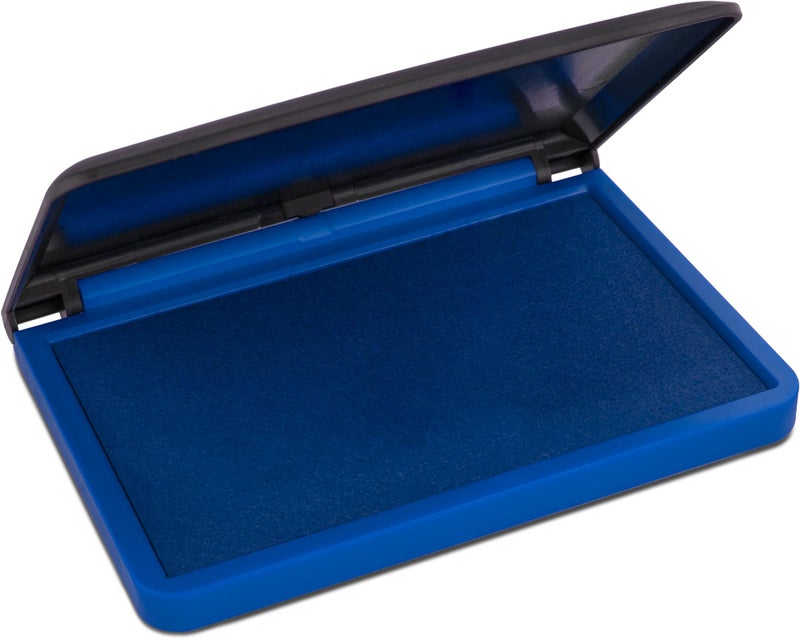 MaxMark Large Blue Stamp Pad - 2-3/4" by 4-1/4" - Premium Quality Felt Pad - Image 1
